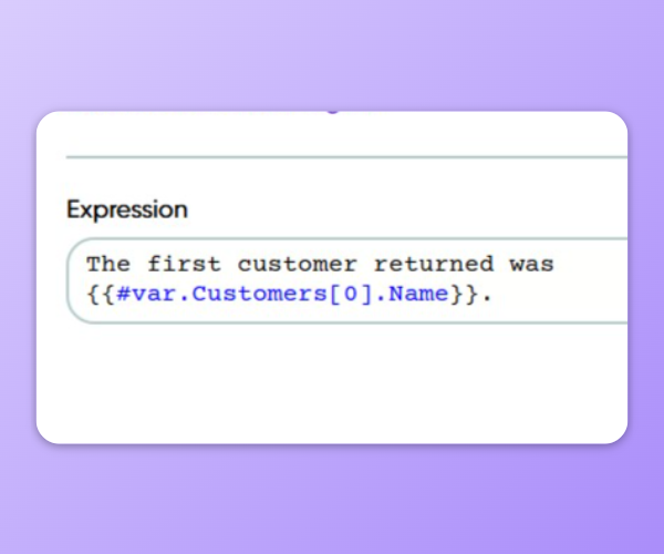 Feature image showing how handlebar syntax can be used in Frends.