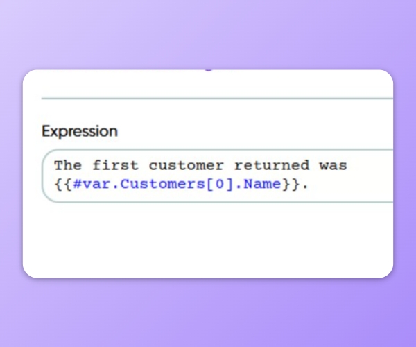 Feature image showing how handlebar syntax can be used in Frends.