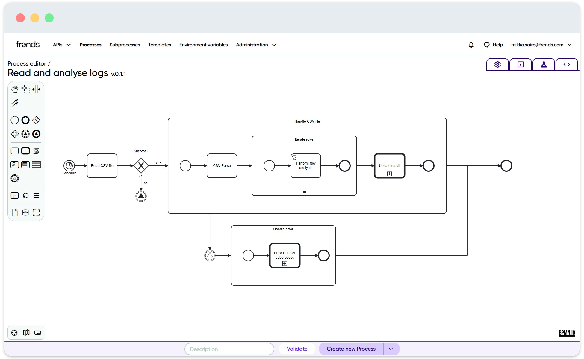 Picture showing Scopes being used for iteration and error handling.