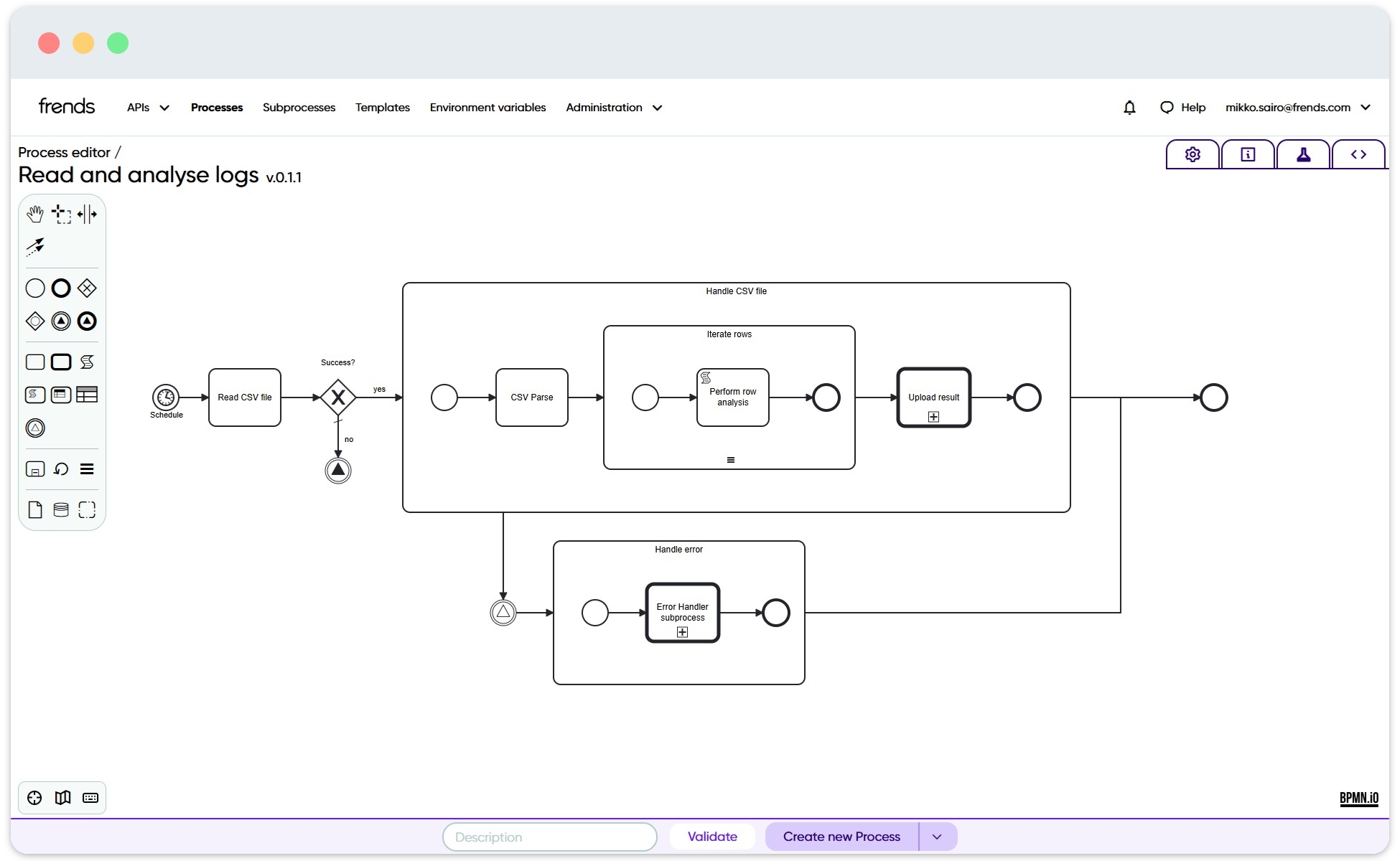 Picture showing Scopes being used for iteration and error handling.